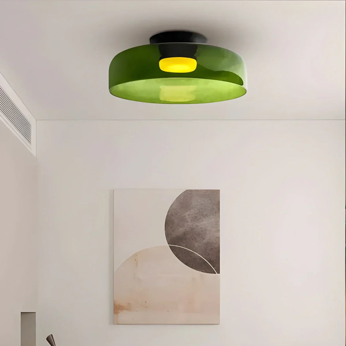 Koselig soveromstaklampe med farget glassglød