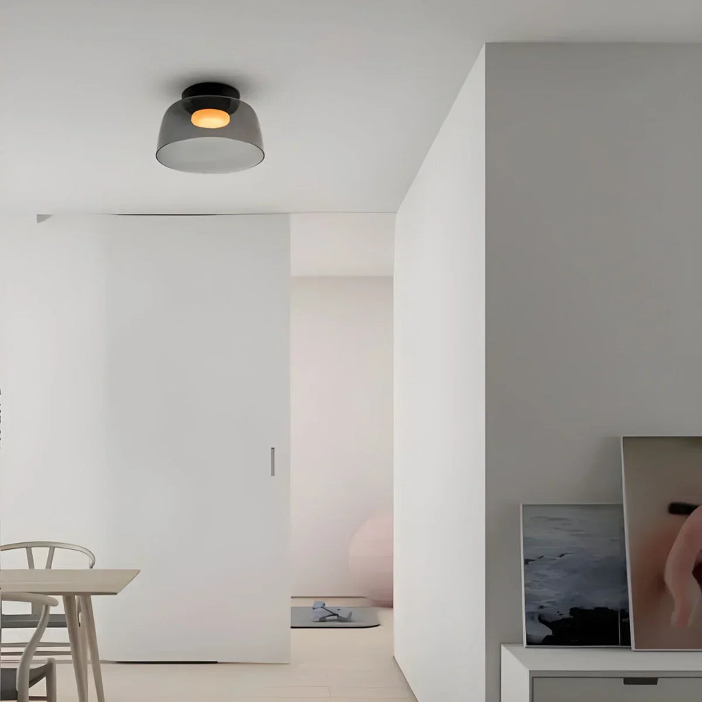 Koselig soveromstaklampe med farget glassglød