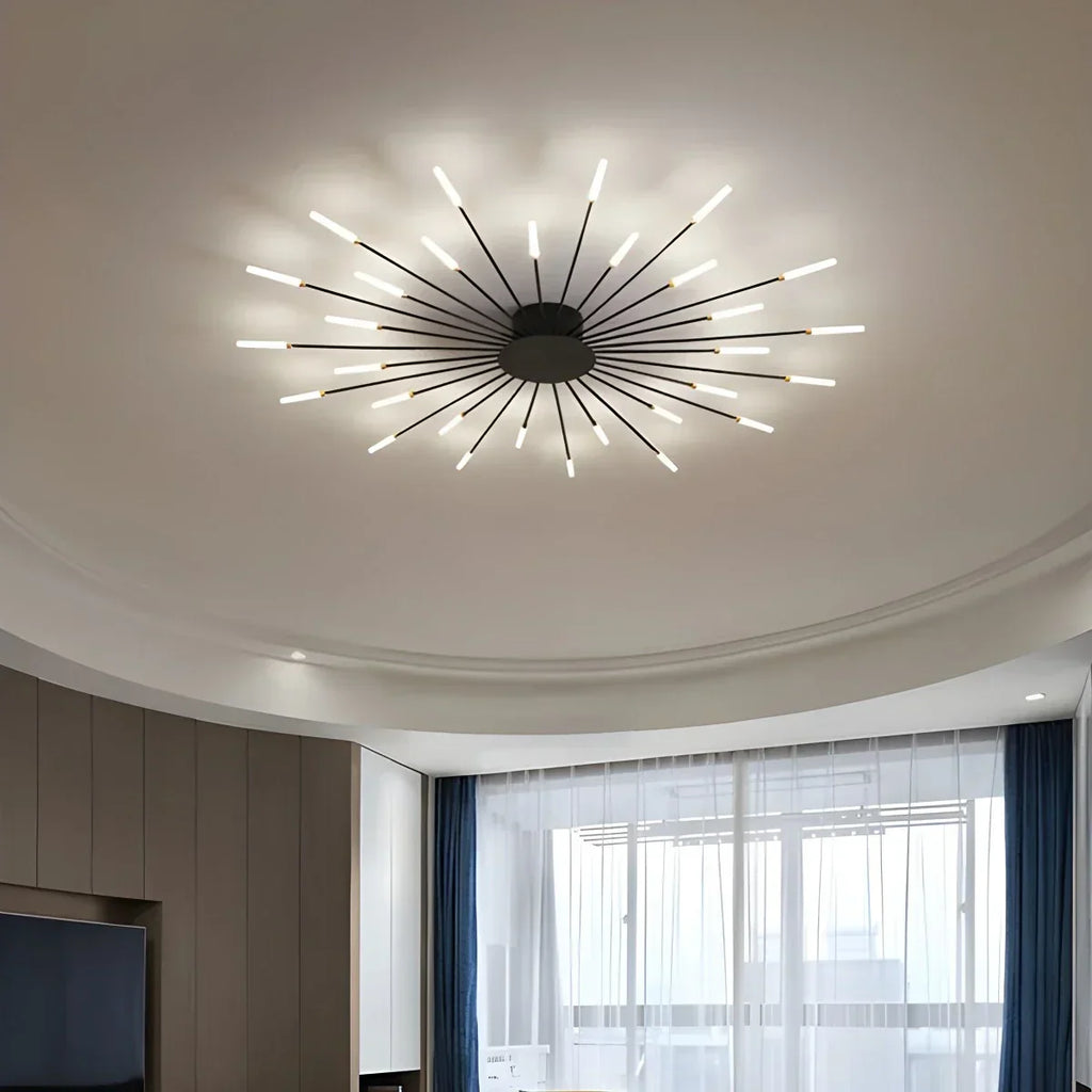 Fyrverkeri-inspirert stjerneburst taklampe for moderne hjem