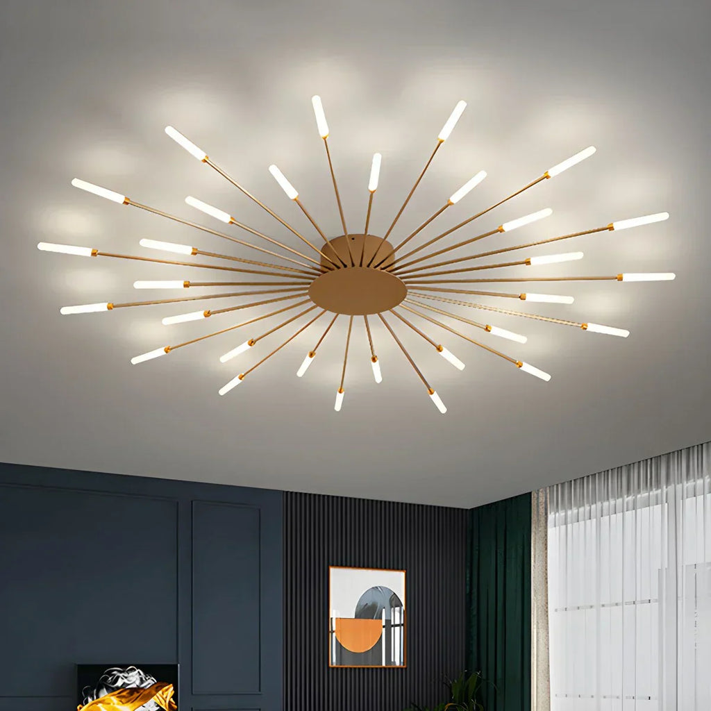 Fyrverkeri-inspirert stjerneburst taklampe for moderne hjem