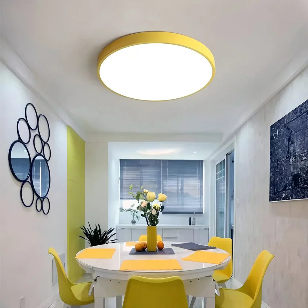 LED stropní světlo Macaron minimalistické kruhové svítidlo pro moderní interiéry