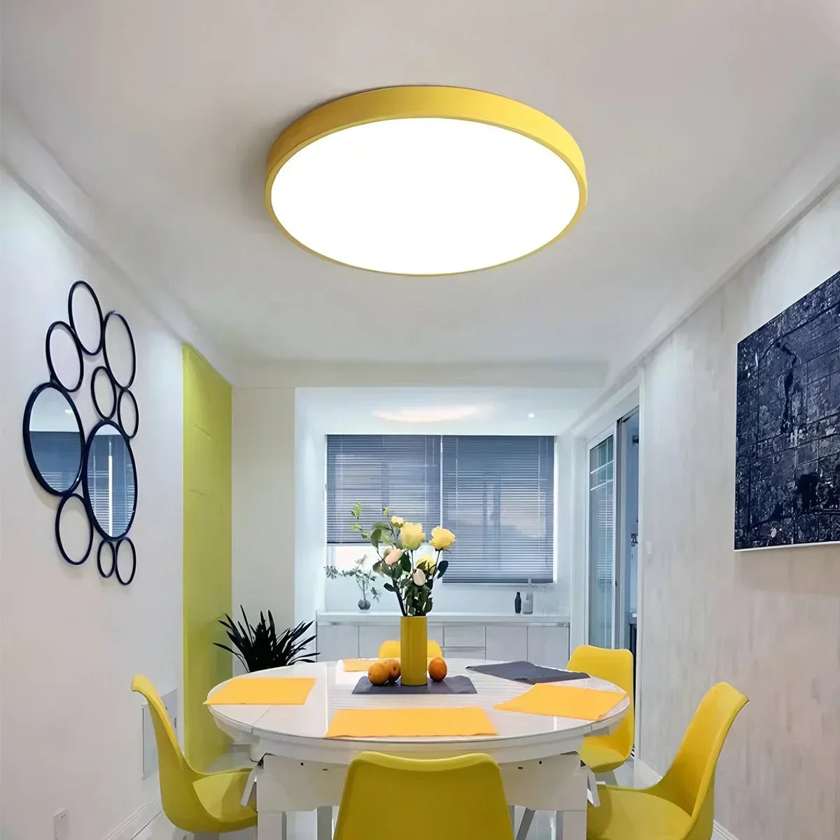 LED stropní světlo Macaron minimalistické kruhové svítidlo pro moderní interiéry
