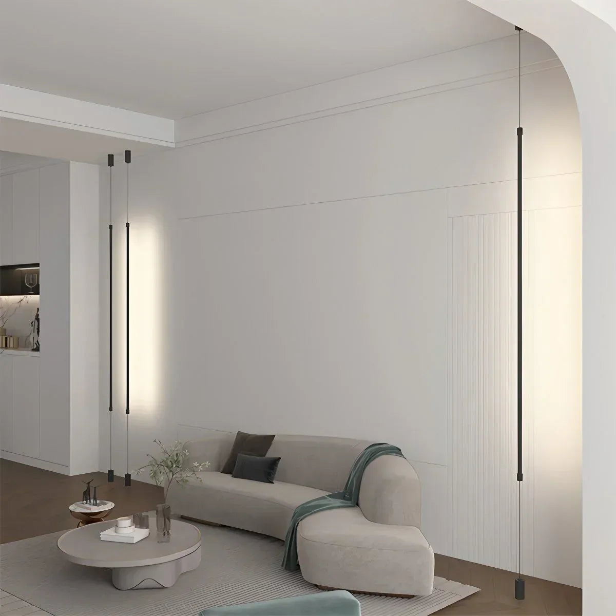 Tall Linear LED Light For Modern Interiors And Open Spaces