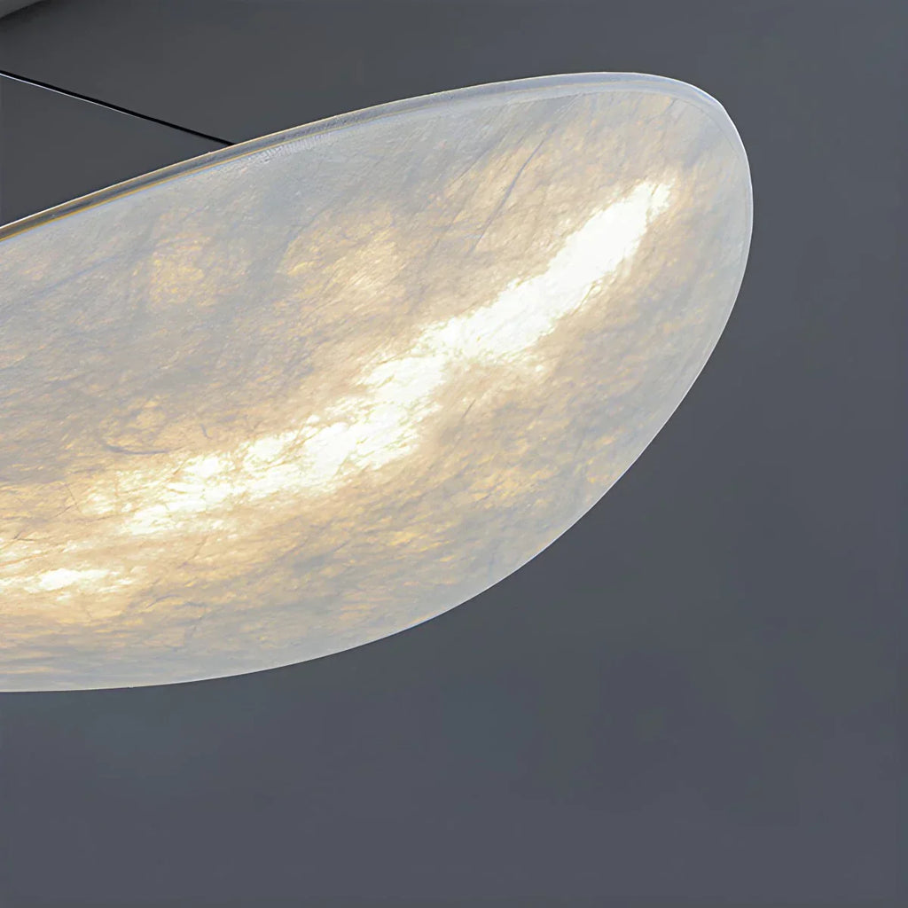 Zen umělecká závěsná lampa Cloud Silk do obývacího pokoje, lampa ve tvaru bramborové lupínky
