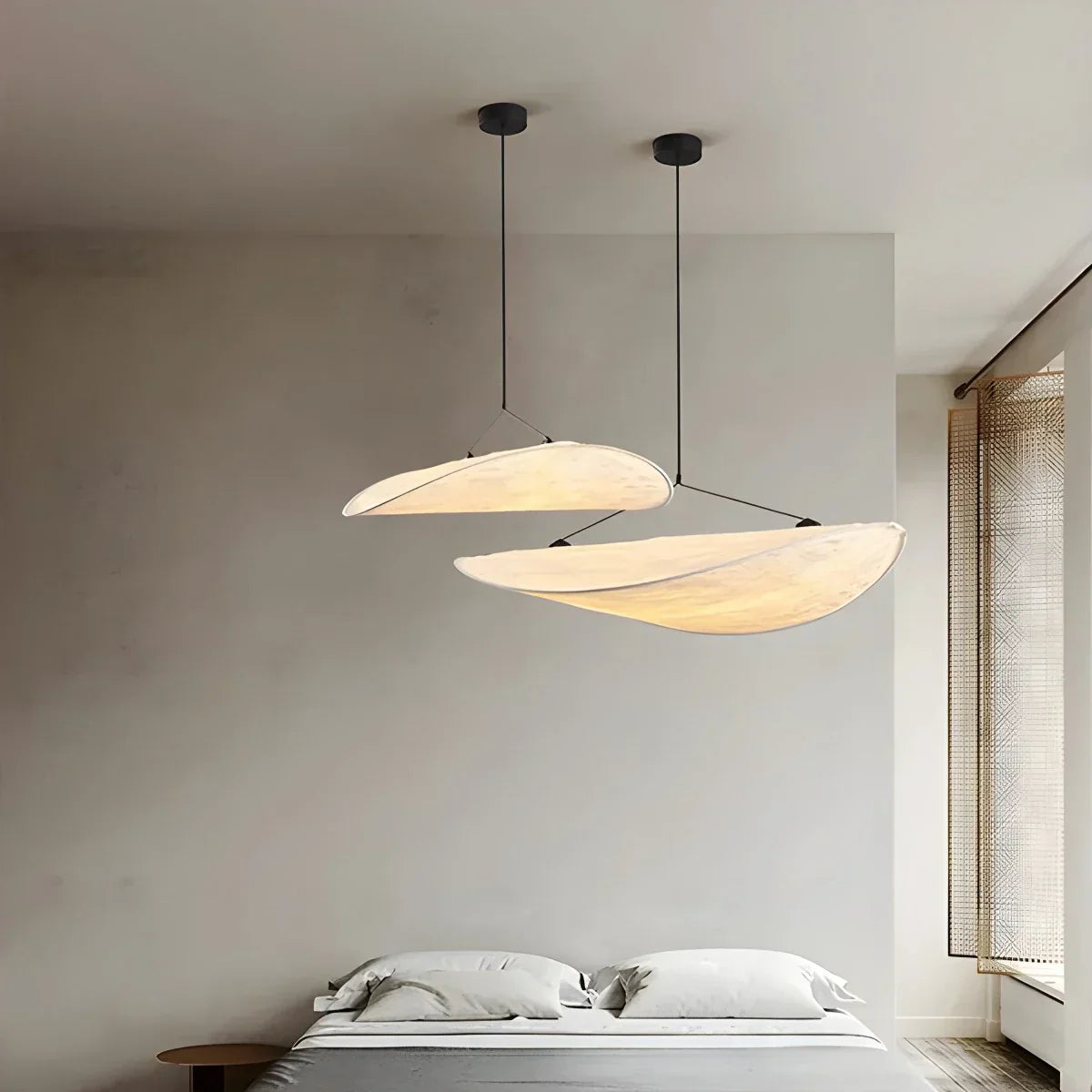 Zen umělecká závěsná lampa Cloud Silk do obývacího pokoje, lampa ve tvaru bramborové lupínky