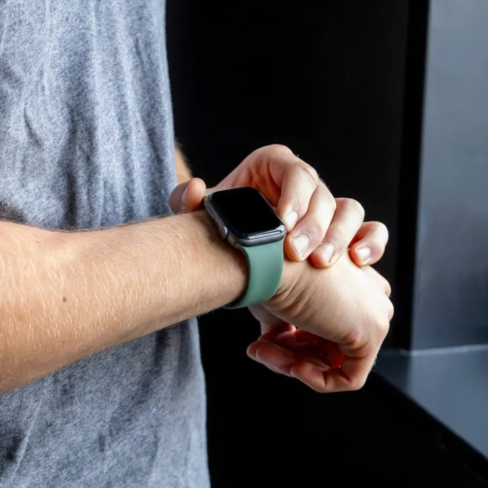 Apple Watch Silicone Strap With Cactus Pattern Design