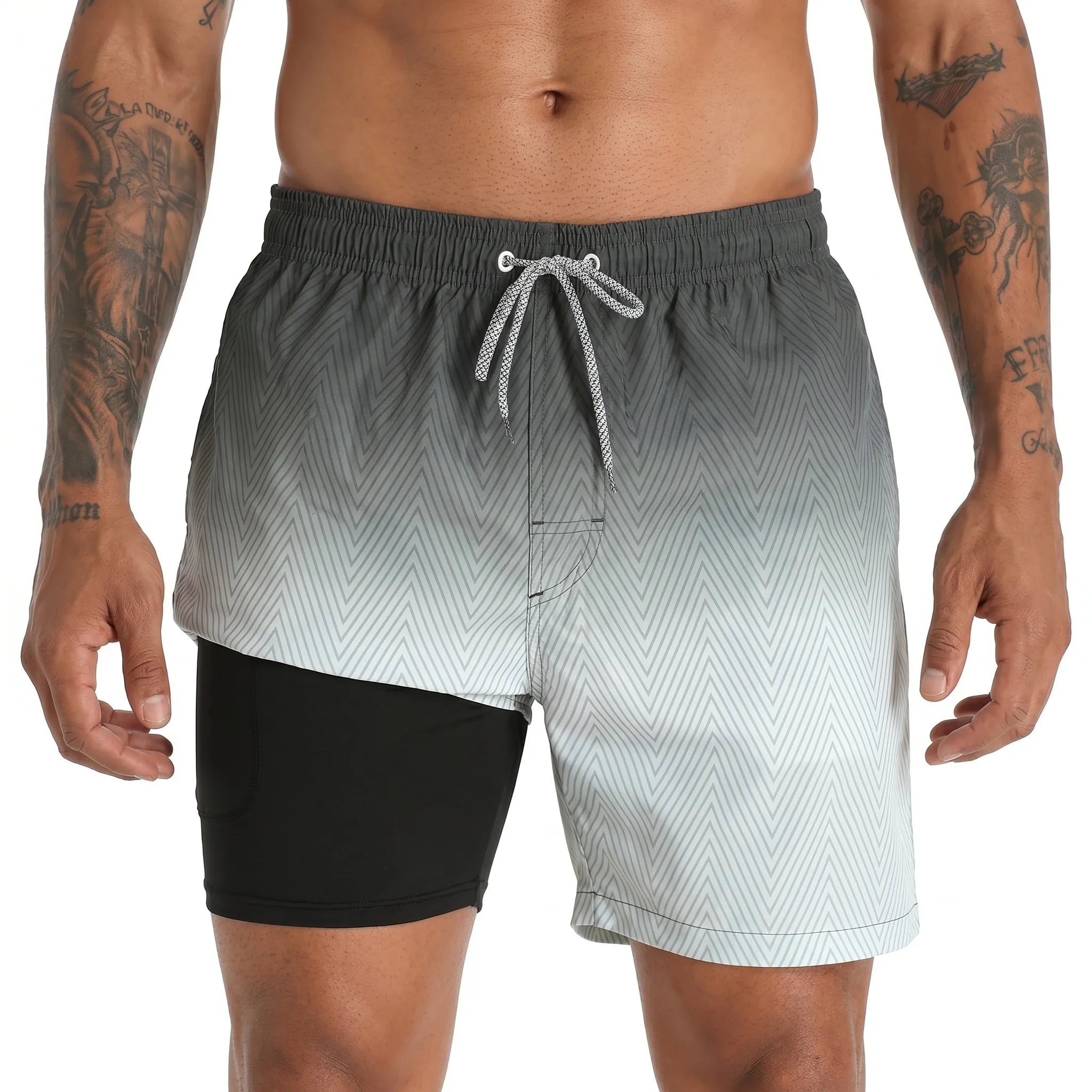 Pantaloni scurți de înot căptușiți pentru bărbați - Înot în ocean - Ormexis