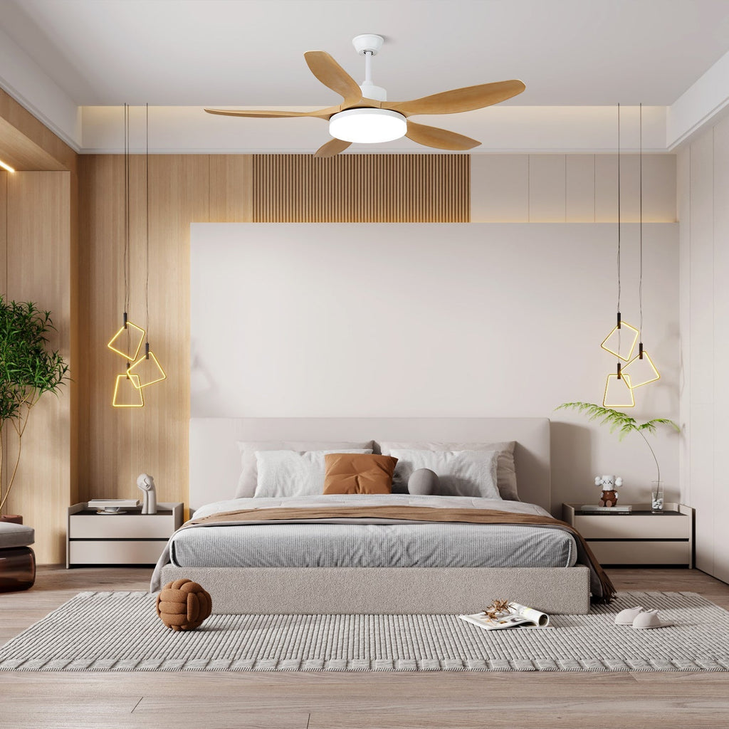 Asymmetric Blade Ceiling Fan Light | Ormexis