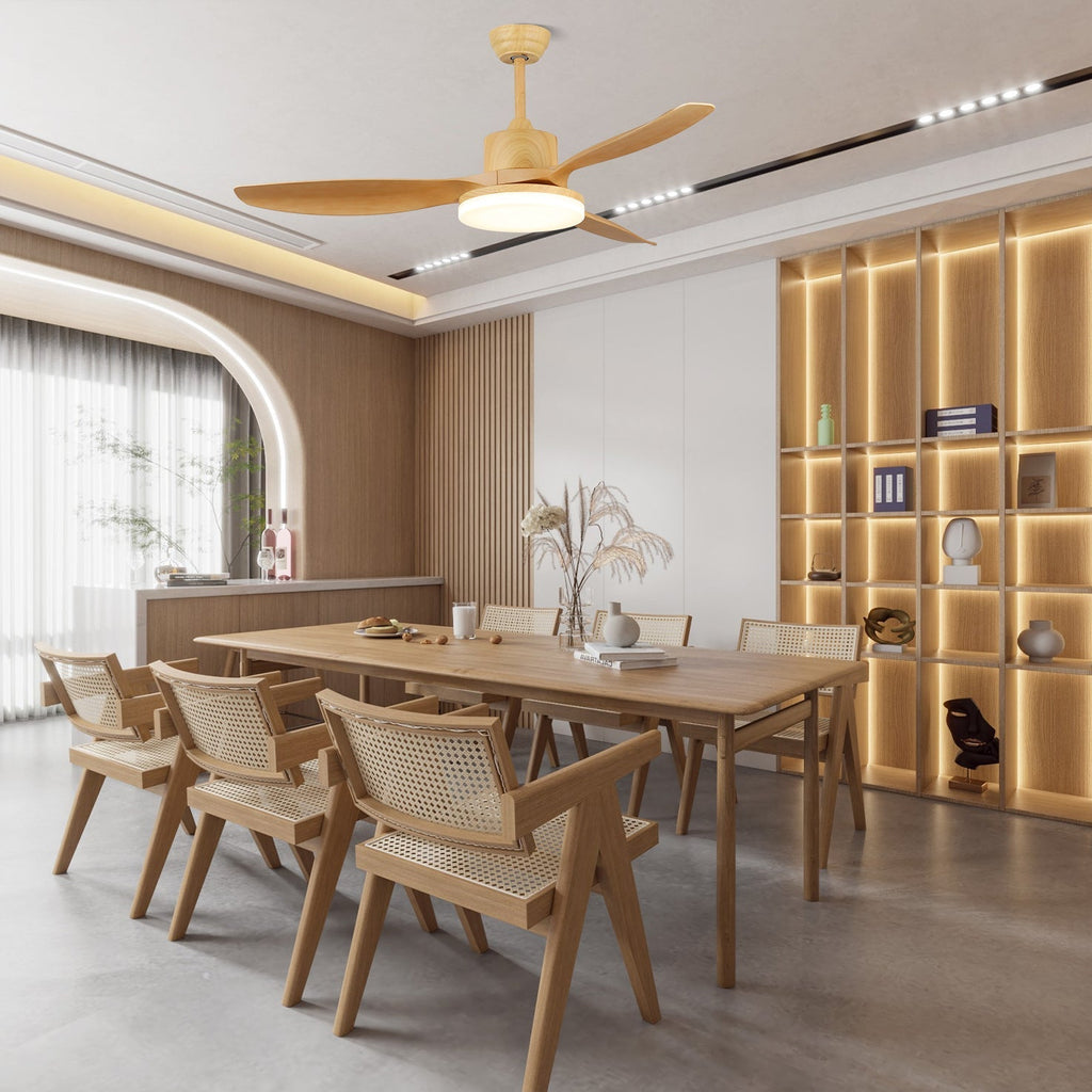 Asymmetric Blade Ceiling Fan Light | Ormexis