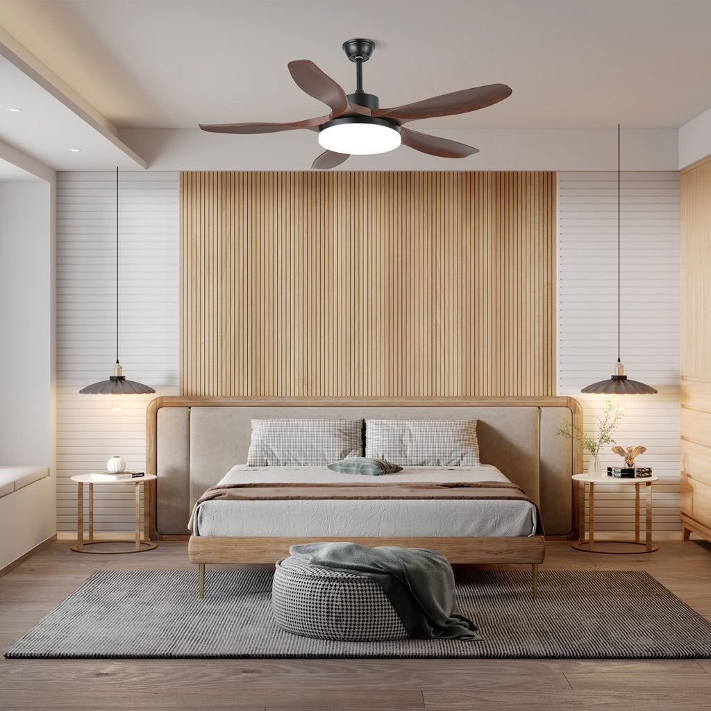 Asymmetric Blade Ceiling Fan Light | Ormexis