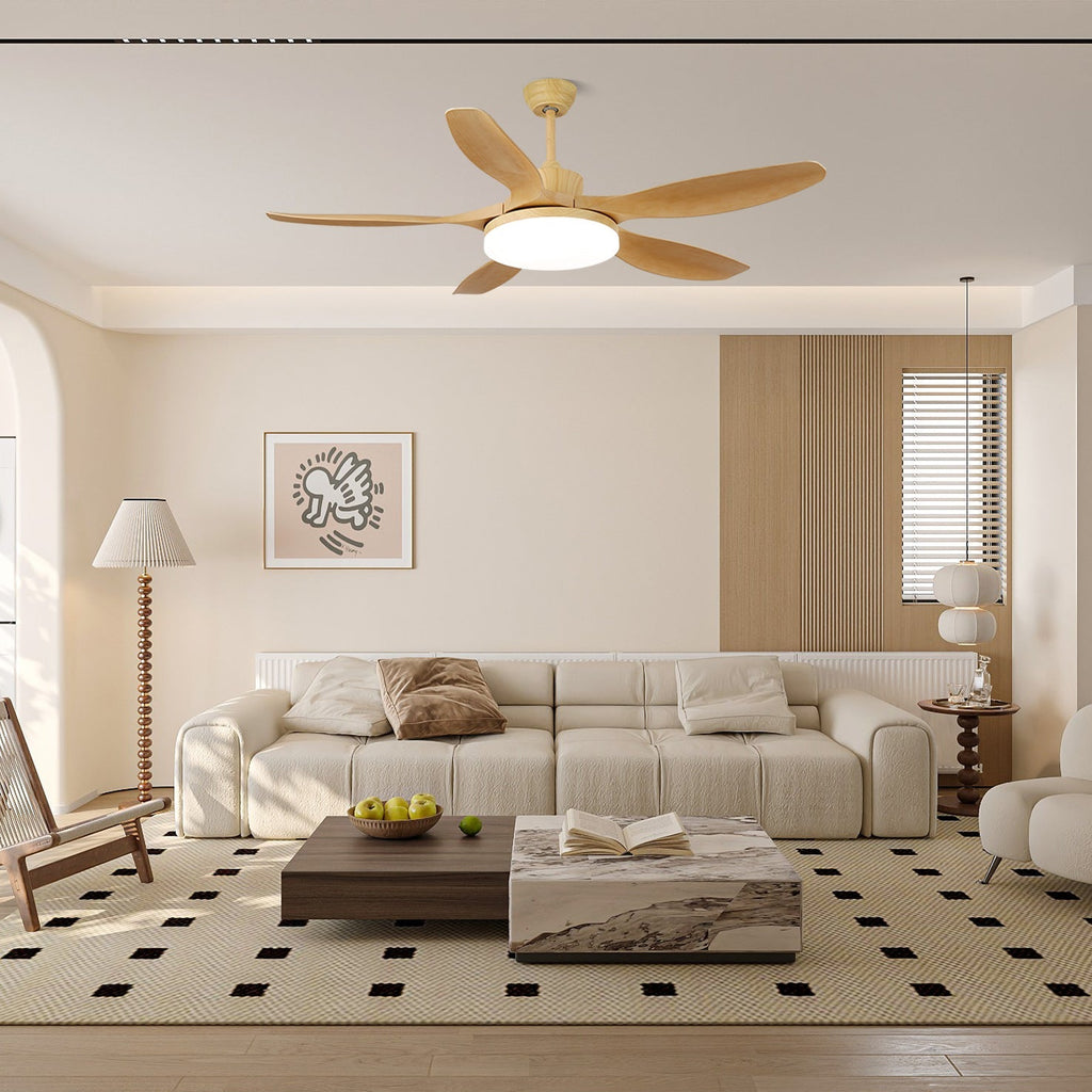 Asymmetric Blade Ceiling Fan Light | Ormexis