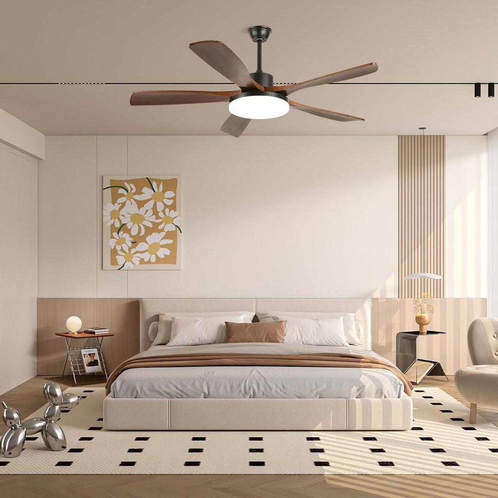 Asymmetric Blade Ceiling Fan Light | Ormexis