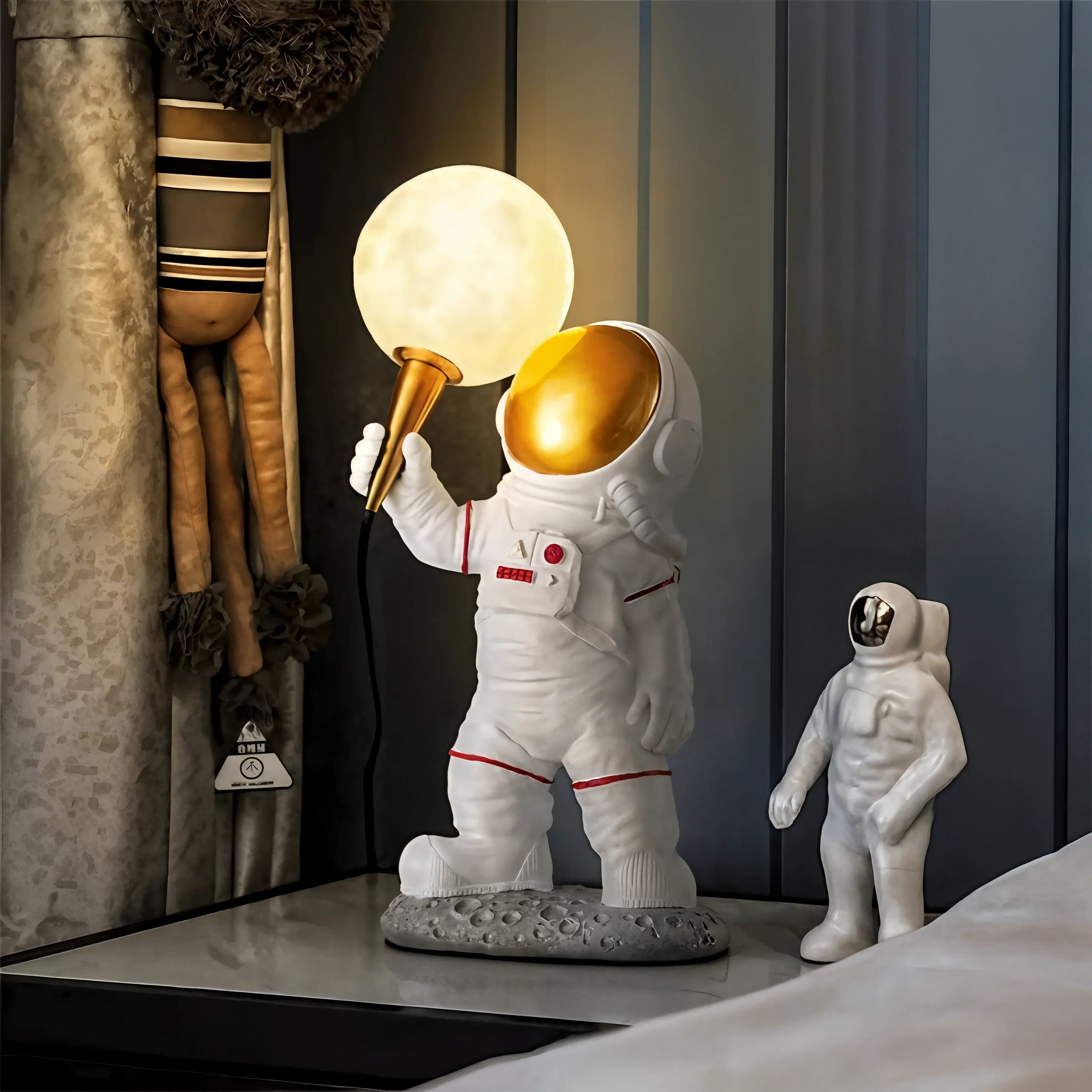 Astronaut Kids Table Lamp With Warm Glow Night Light