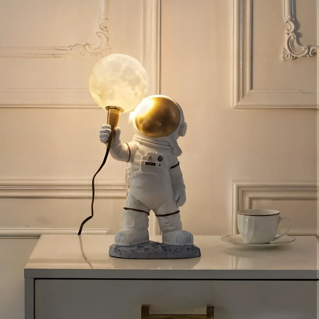 Astronaut Kids Table Lamp With Warm Glow Night Light