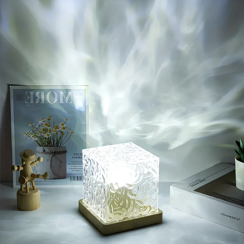 Molten Glass Cube Lamp | Ormexis