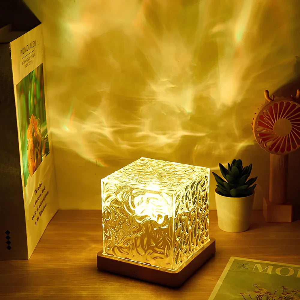 Molten Glass Cube Lamp | Ormexis
