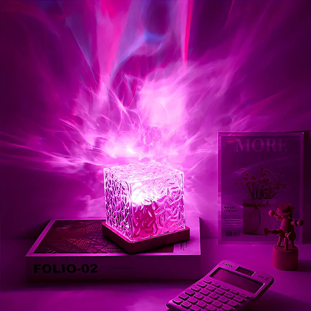 Molten Glass Cube Lamp | Ormexis