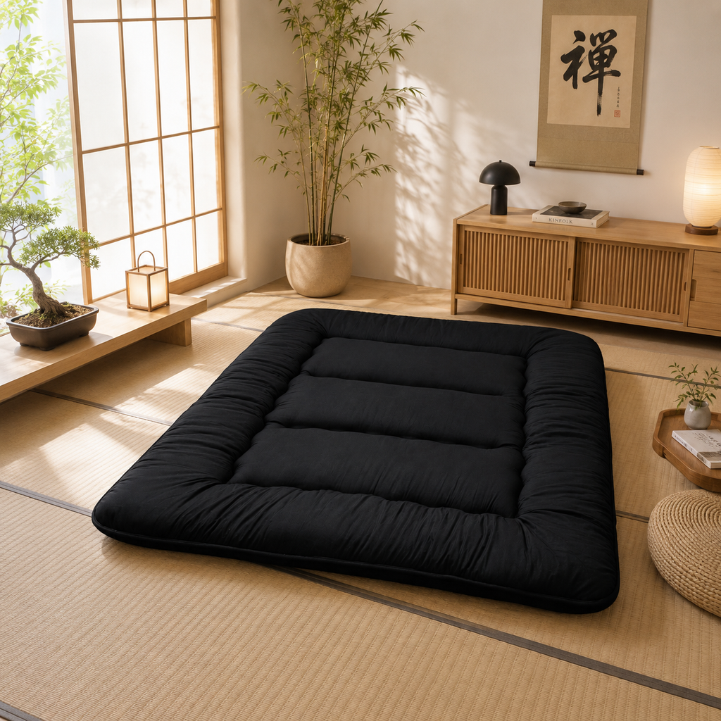 Foldable Tatami Floor Mattress, Four Inch Thick Futon For All Ages