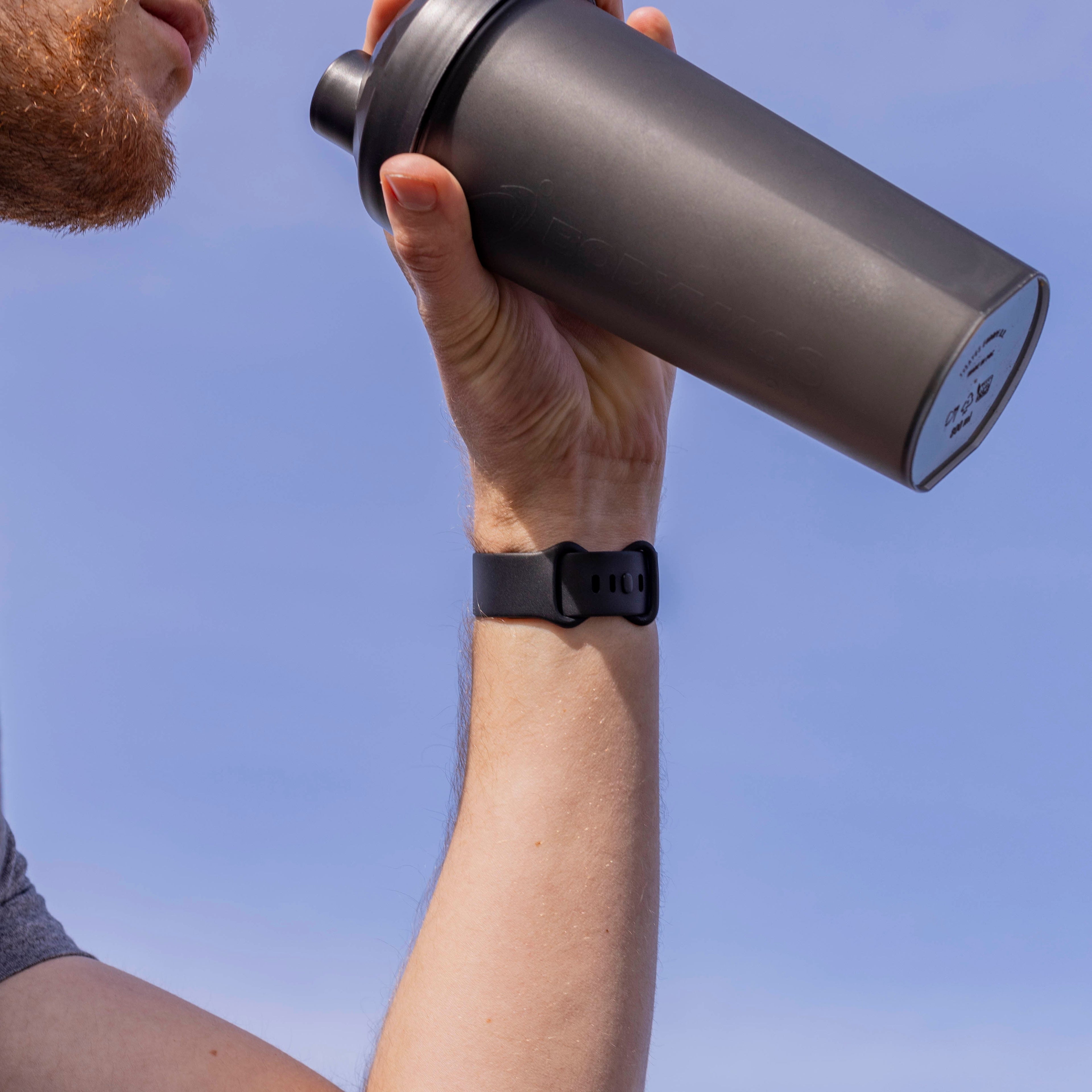 Cinturino di ricambio in silicone nero classico per orologio Fitbit Sense 2