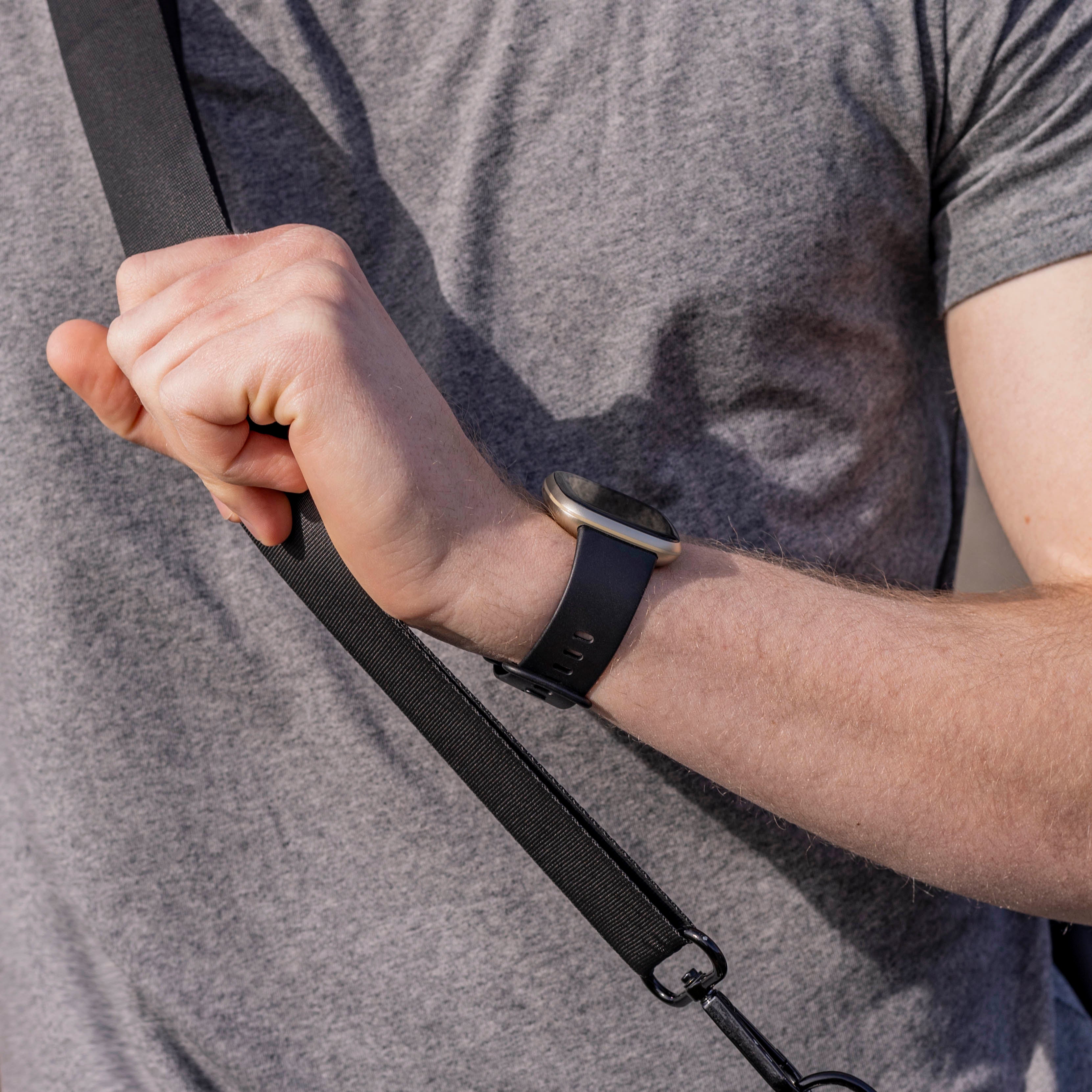 Curea de schimb din silicon negru Fitbit Versa 3 Classic