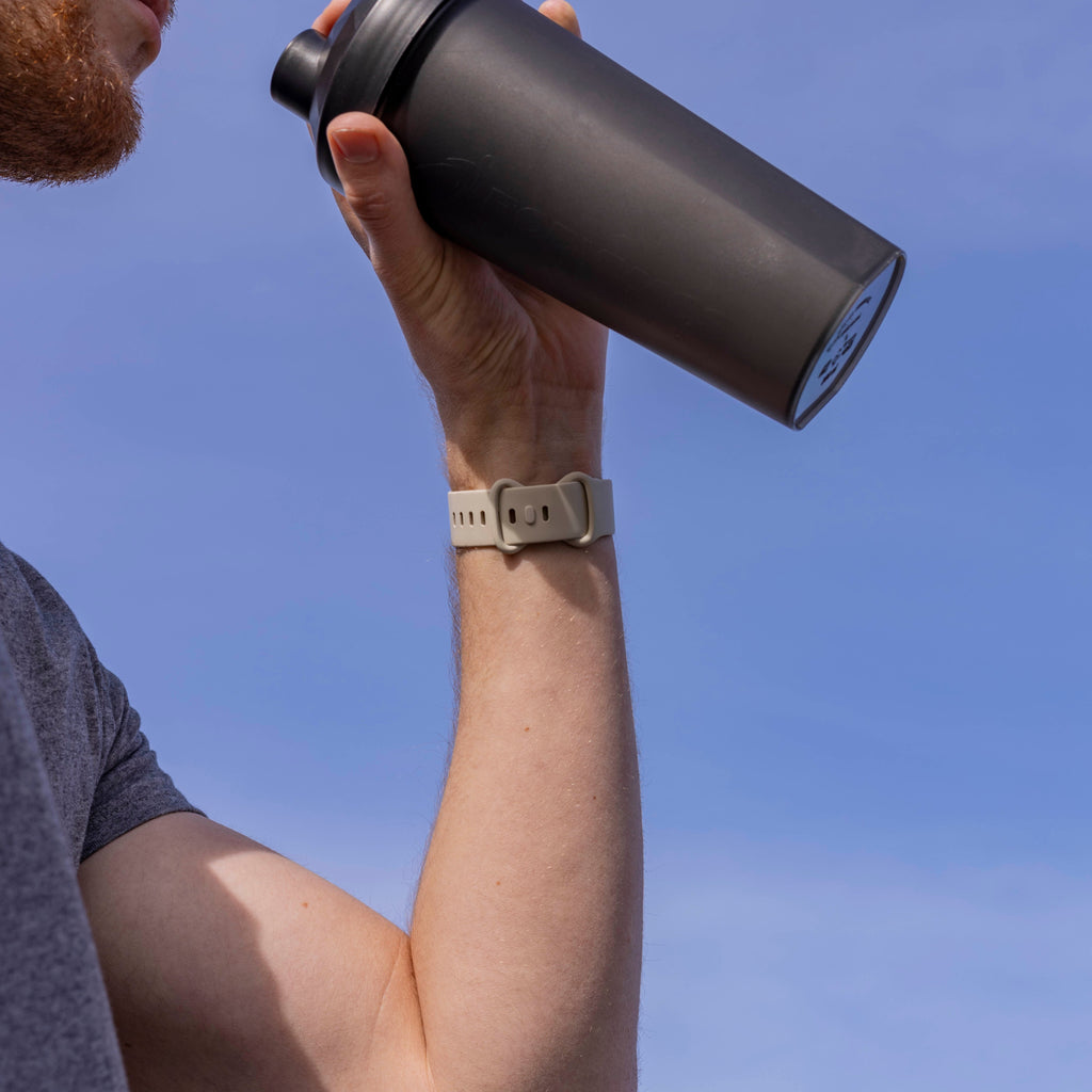 Banda de silicona duradera color blanco hueso para Fitbit Versa 3