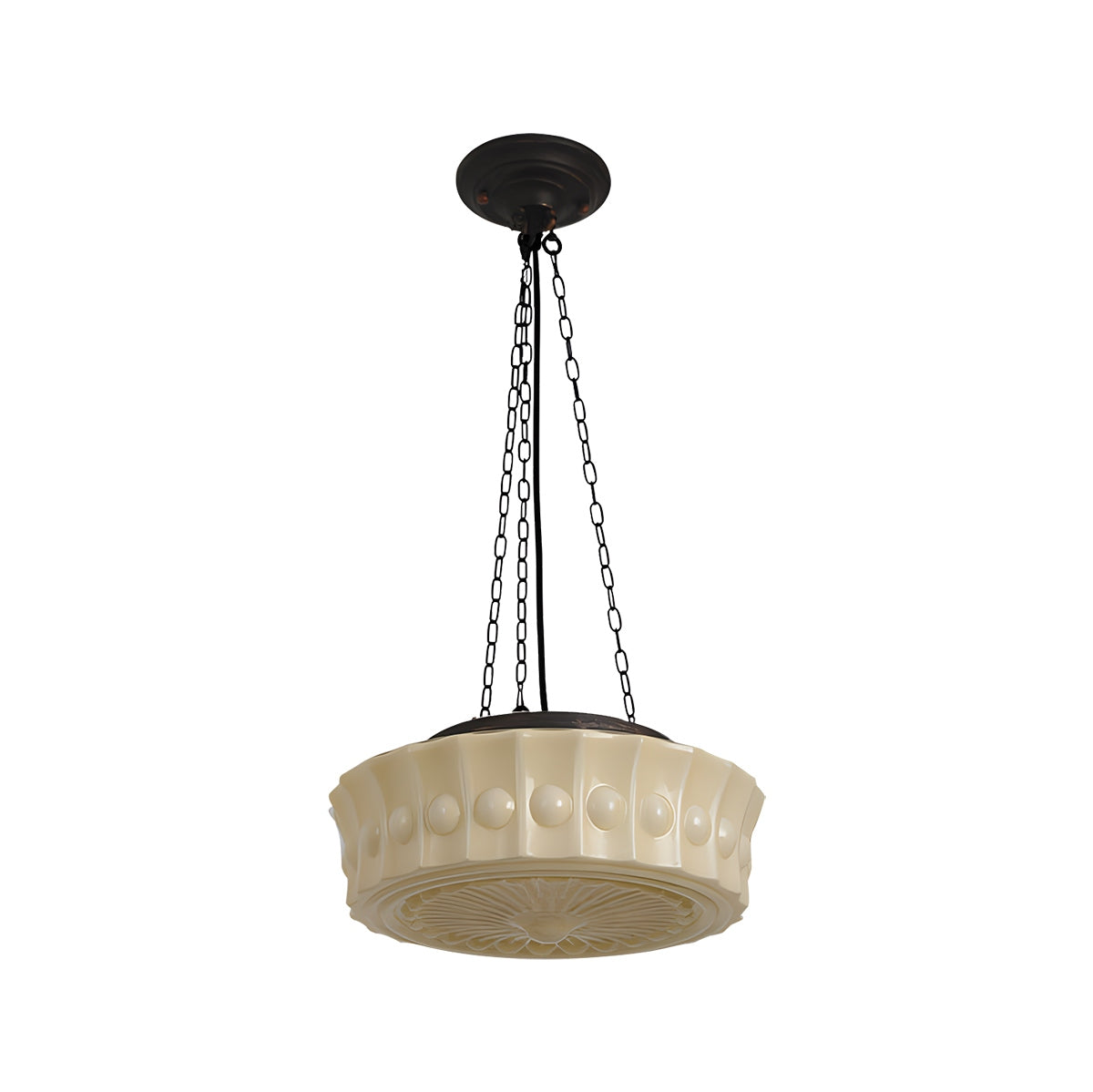 Hailie Vintage French Pendant Light With Dome for Living Room