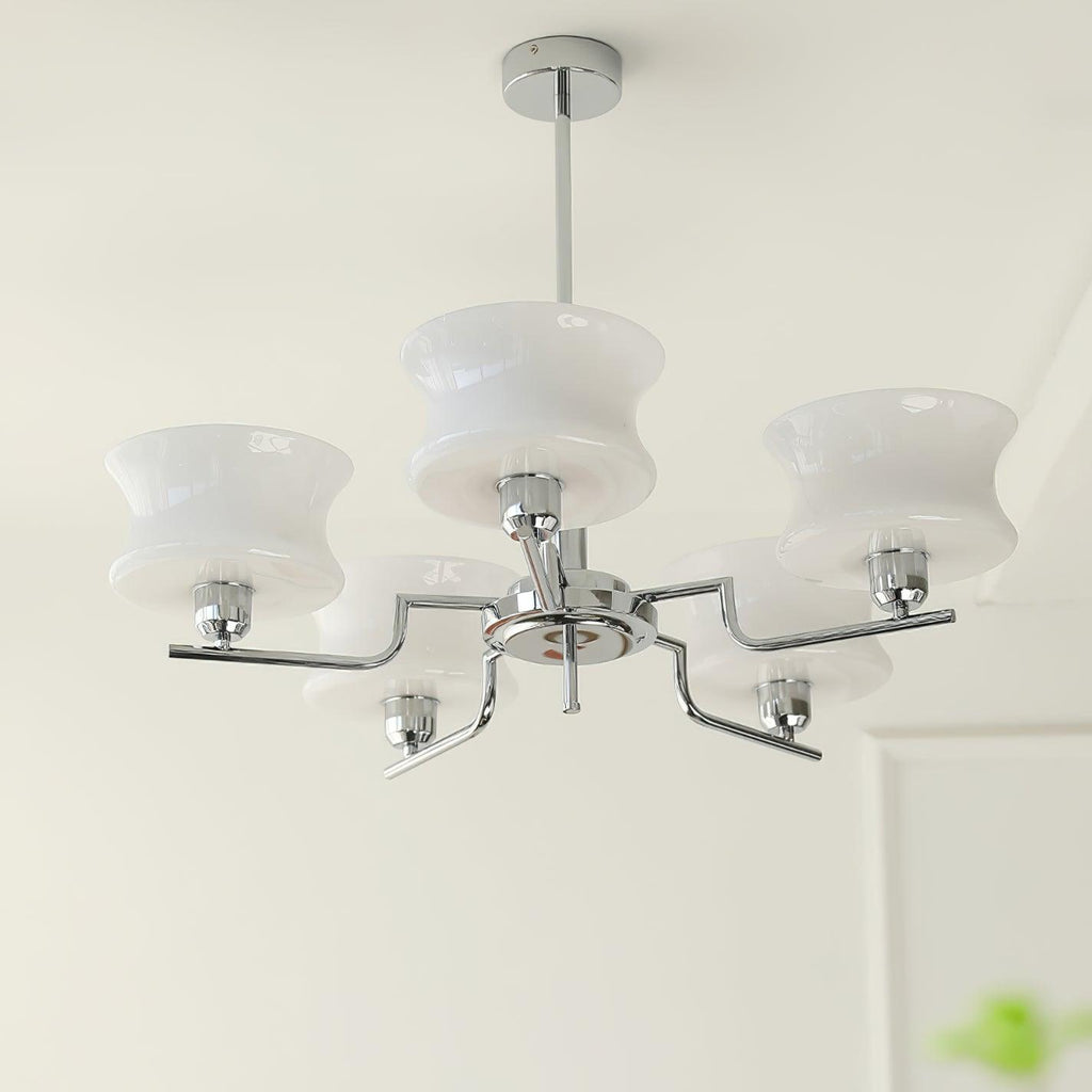 Vintage Gold Glass Ceiling Chandelier Light Fixture | Ormexis