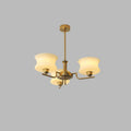 Vintage Gold Glass Ceiling Chandelier Light Fixture | Ormexis