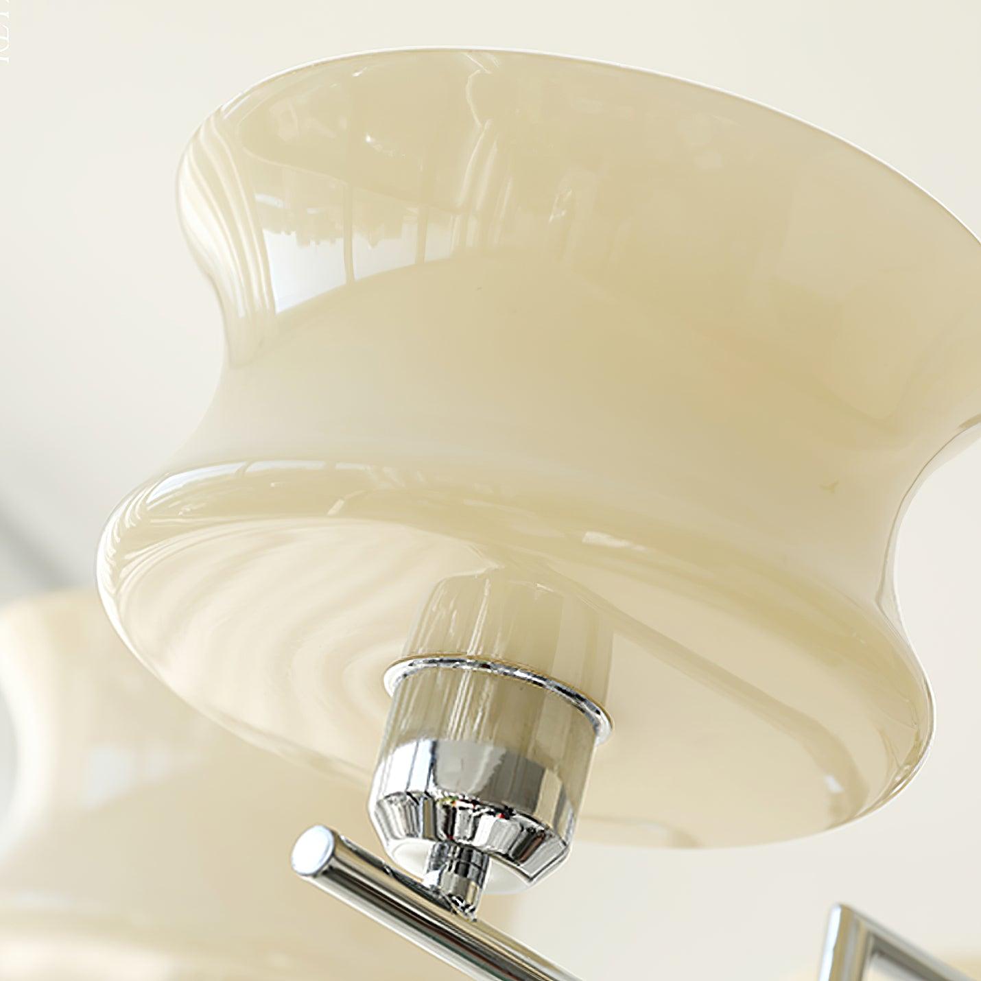 Vintage Gold Glass Ceiling Chandelier Light Fixture | Ormexis