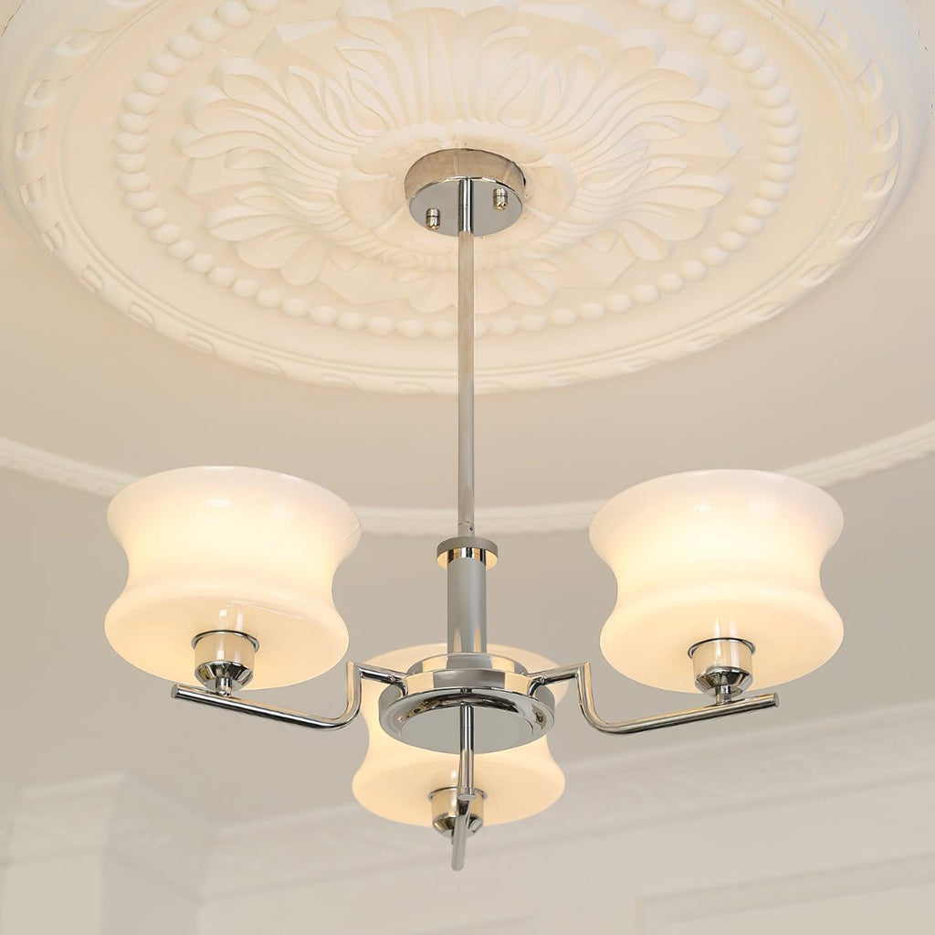 Vintage Gold Glass Ceiling Chandelier Light Fixture | Ormexis