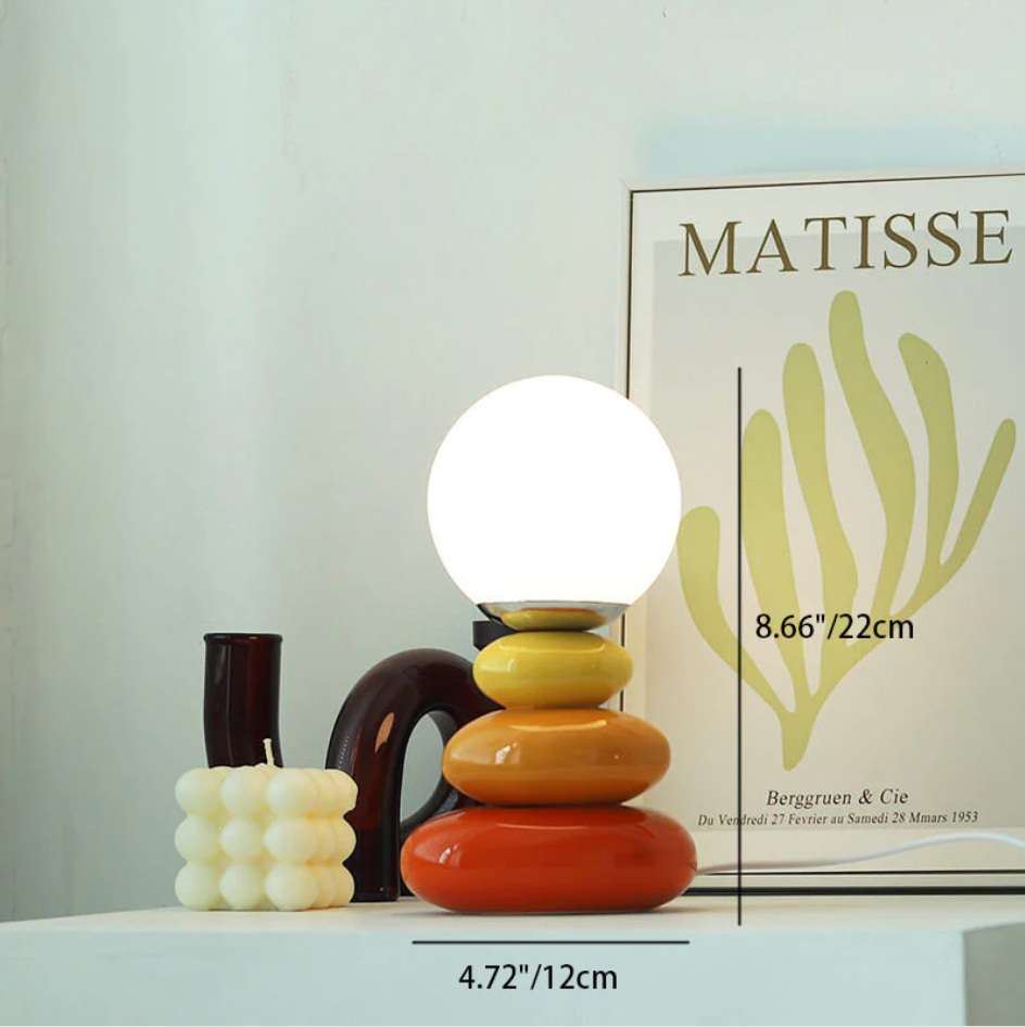 Stacked Pebble Table Lamp | Ormexis