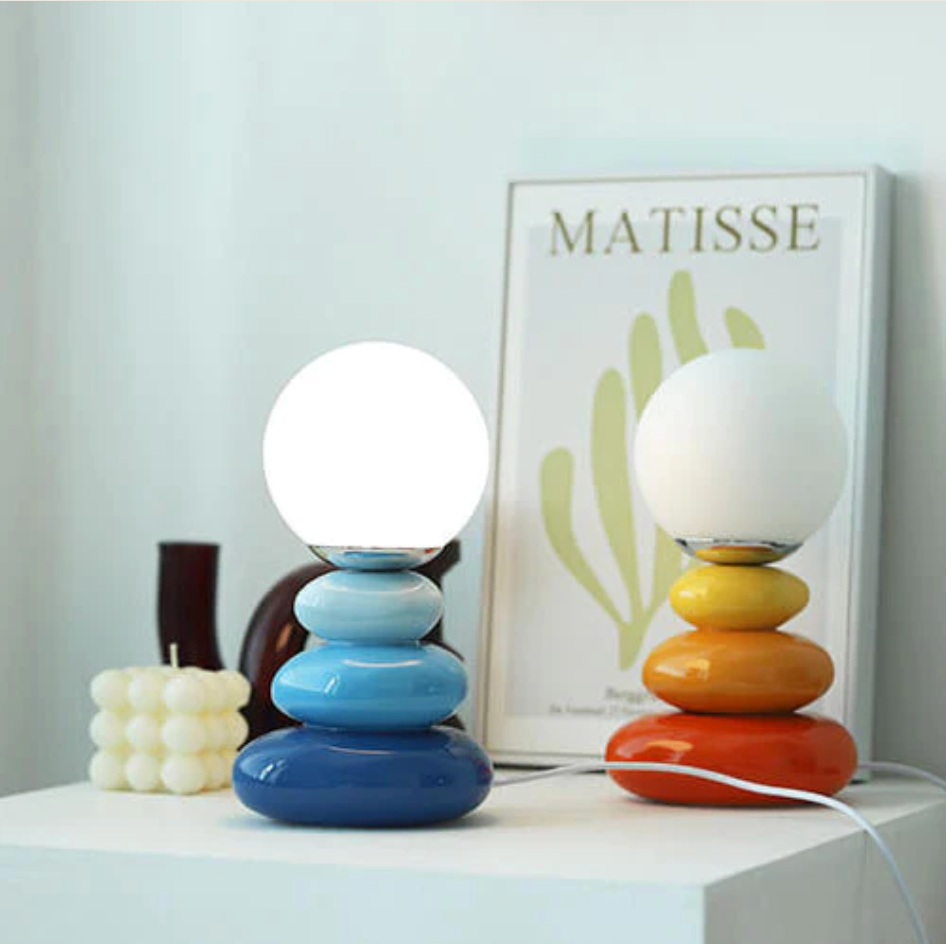 Stacked Pebble Table Lamp | Ormexis