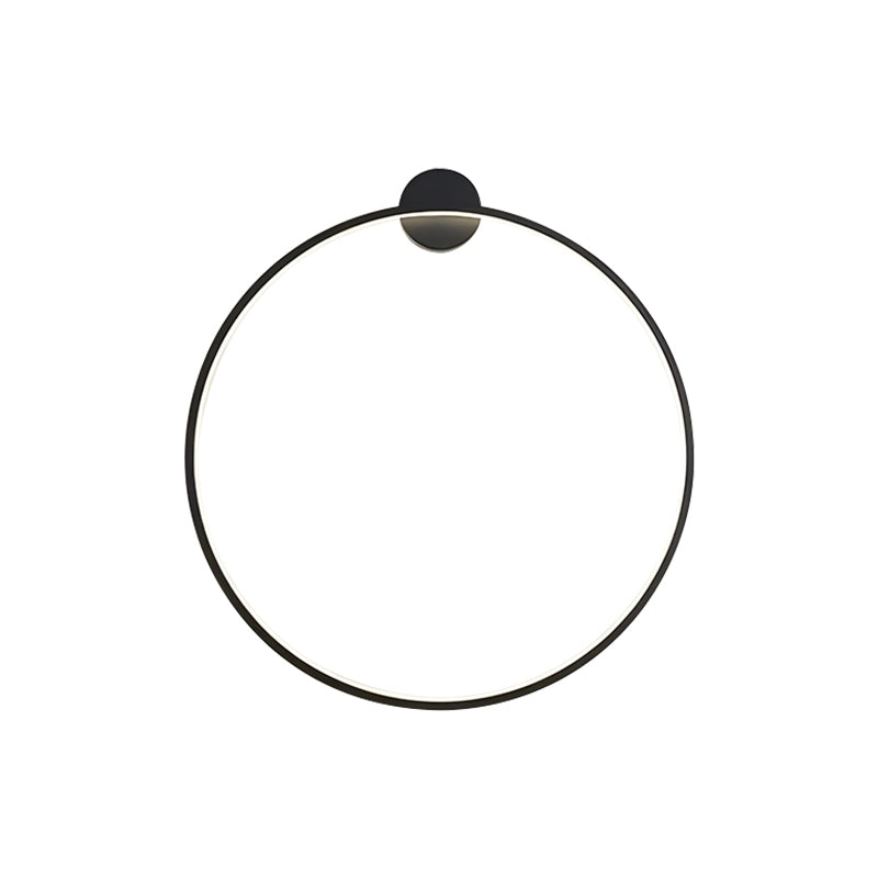 Circular LED Wall Light With Round Ring Design For Living Room