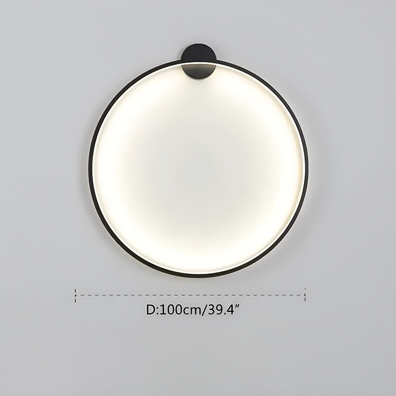 Circular LED Wall Light With Round Ring Design For Living Room