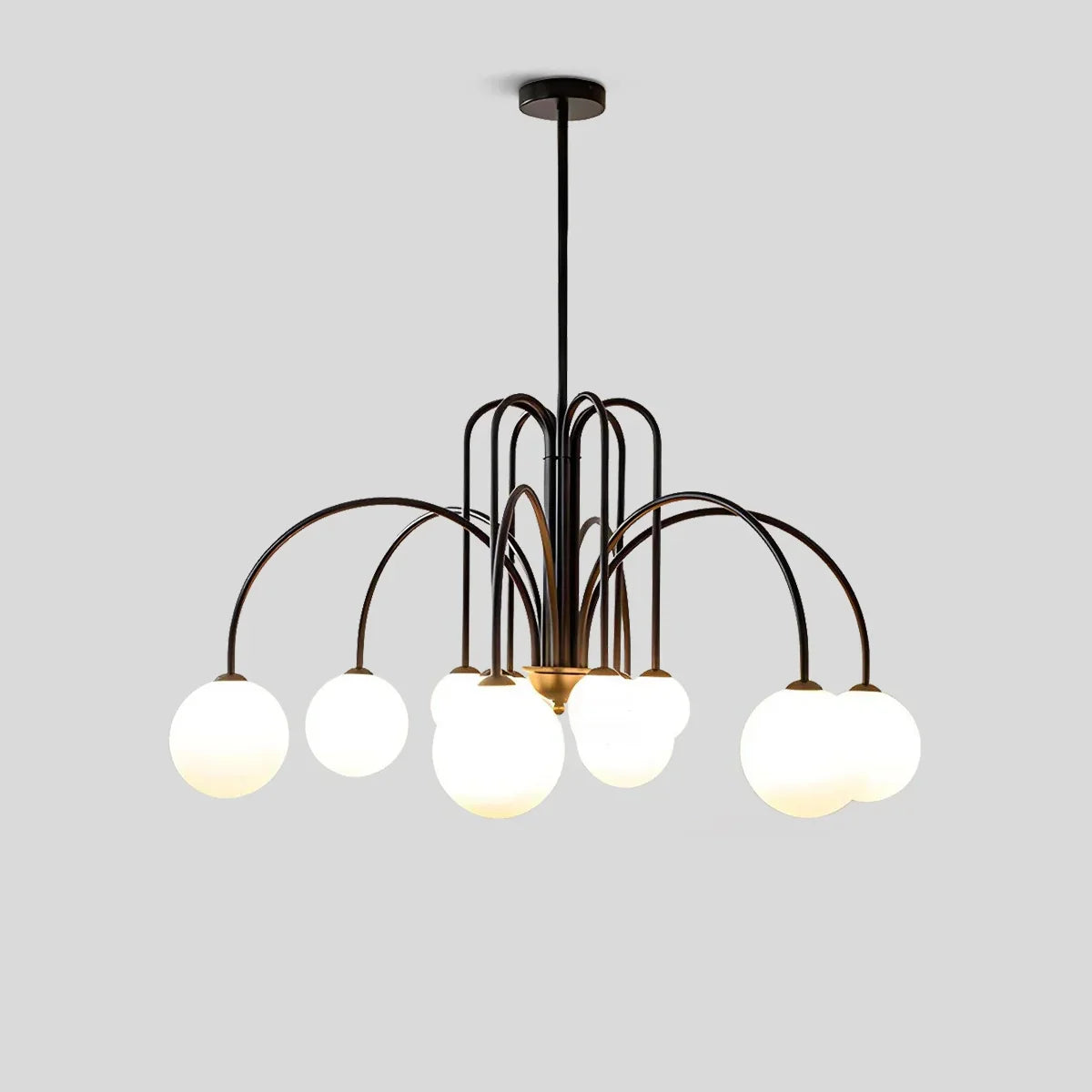 Avi Glass Chandelier With Double Layer Design Contemporary Ceiling Light