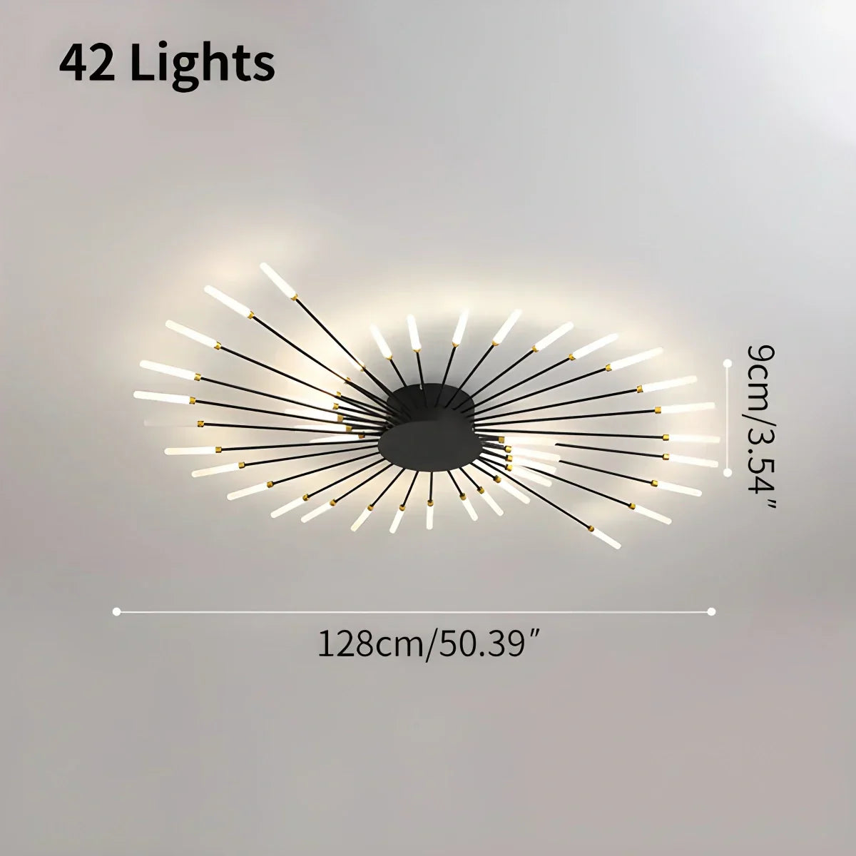 Fyrverkeri-inspirert stjerneburst taklampe for moderne hjem