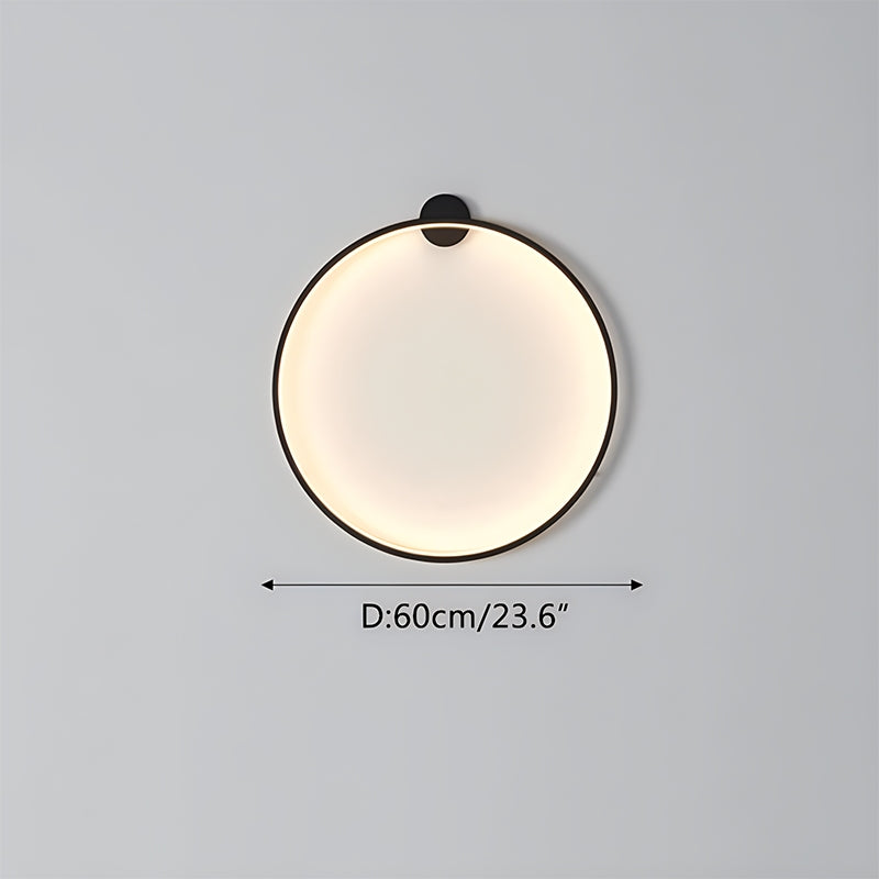 Circular LED Wall Light With Round Ring Design For Living Room