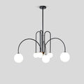 Avi Glass Chandelier With Double Layer Design Contemporary Ceiling Light