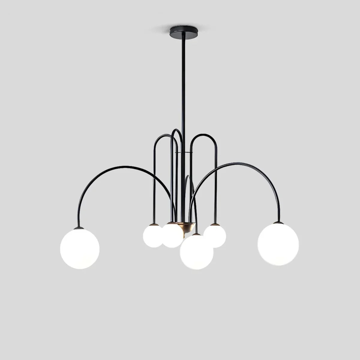 Avi Glass Chandelier With Double Layer Design Contemporary Ceiling Light