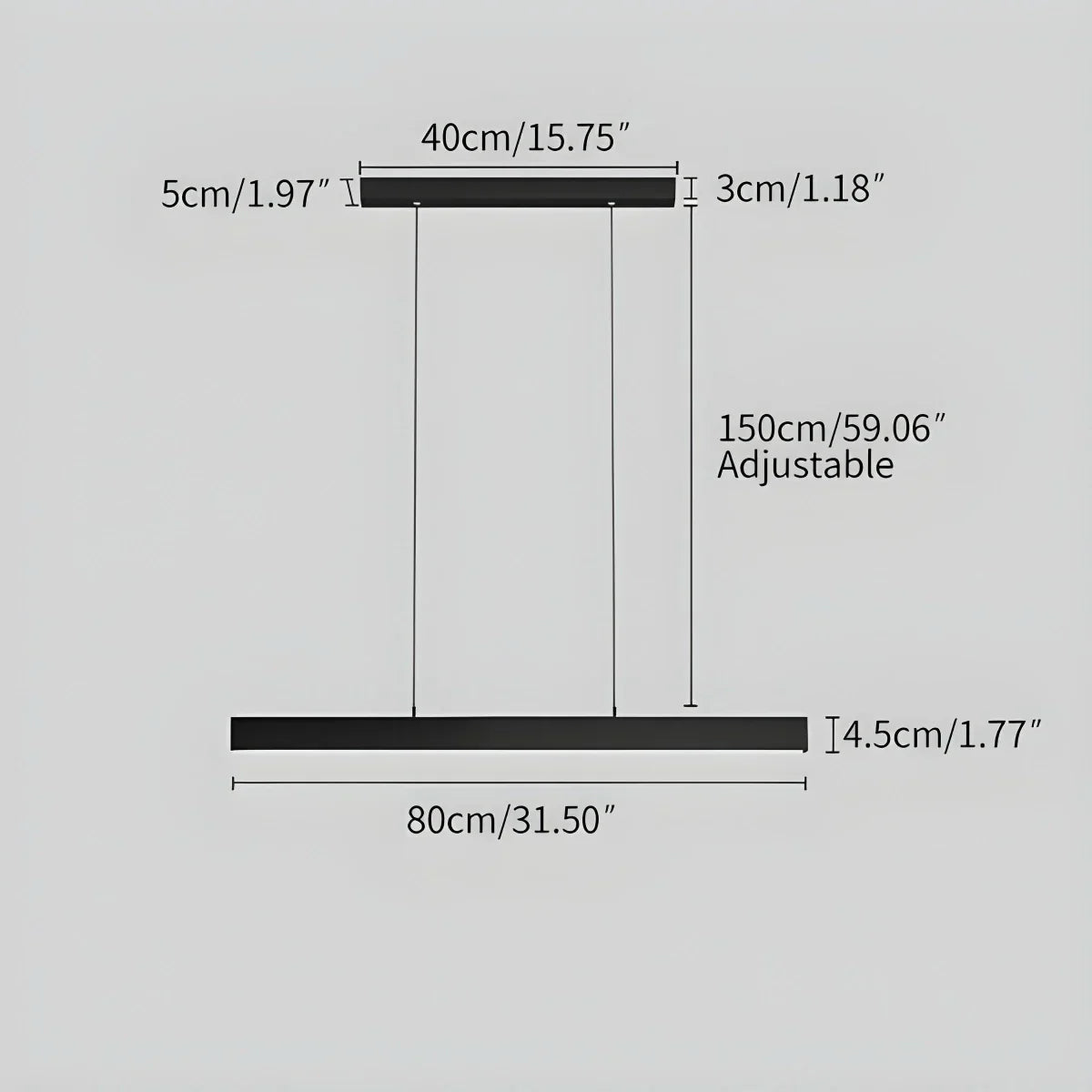 Contemporary Slim Pendant Light For Kitchen Island, Modern Fixture