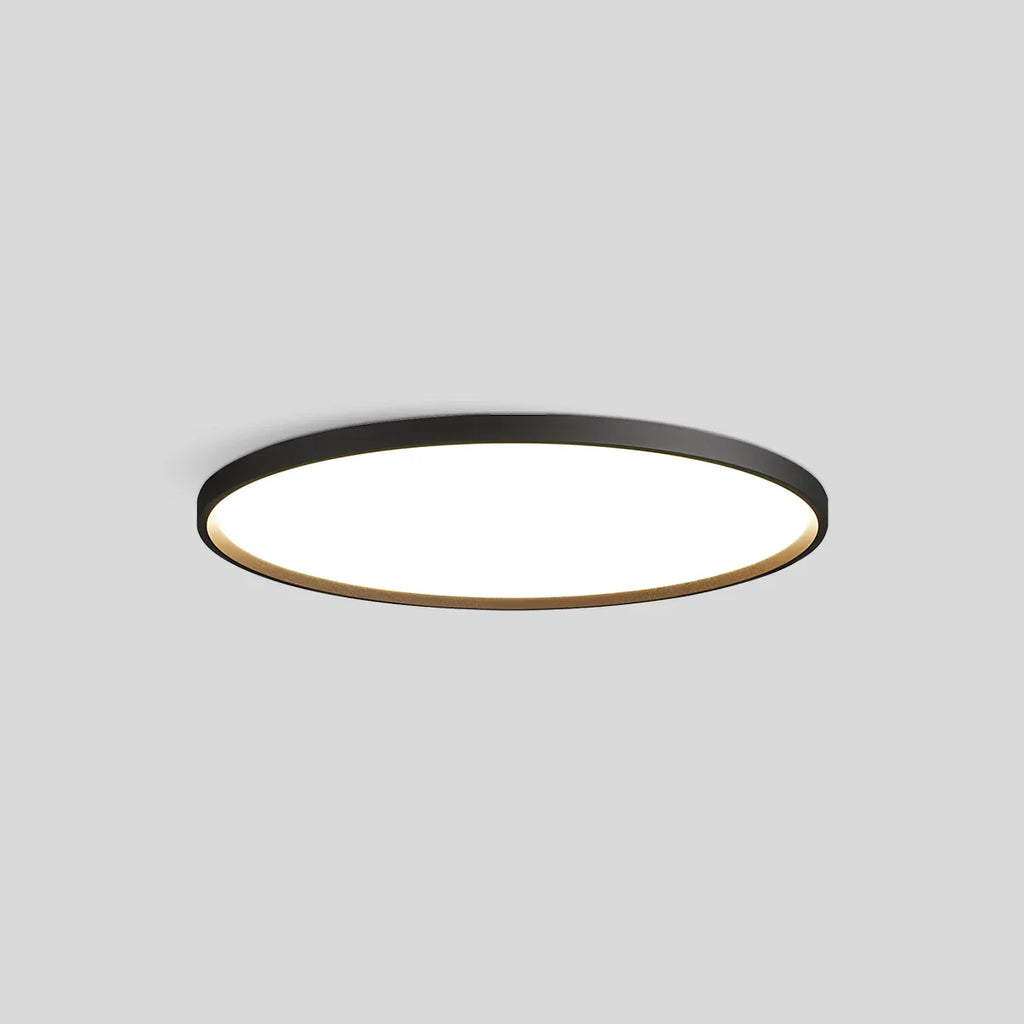 Bedroom Ceiling Light With Slim Flush Mount, Round Profile