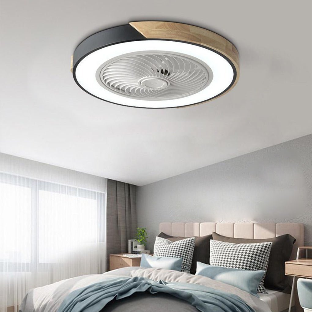 Plafonieră LED contemporană cu ventilator | Ormexis