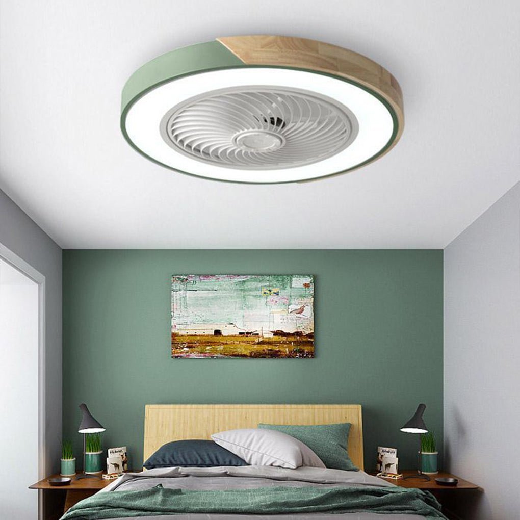 Plafonieră LED contemporană cu ventilator | Ormexis