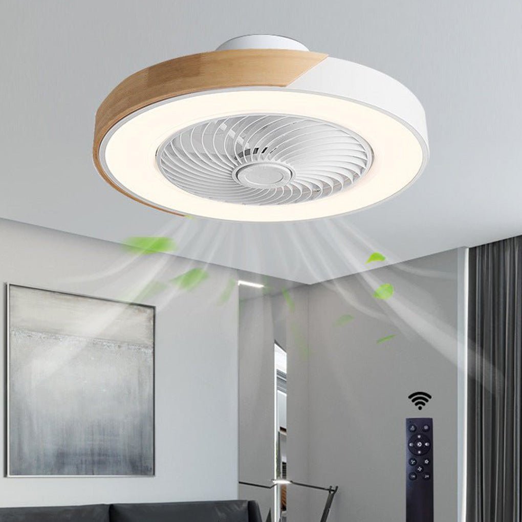 Plafonieră LED contemporană cu ventilator | Ormexis