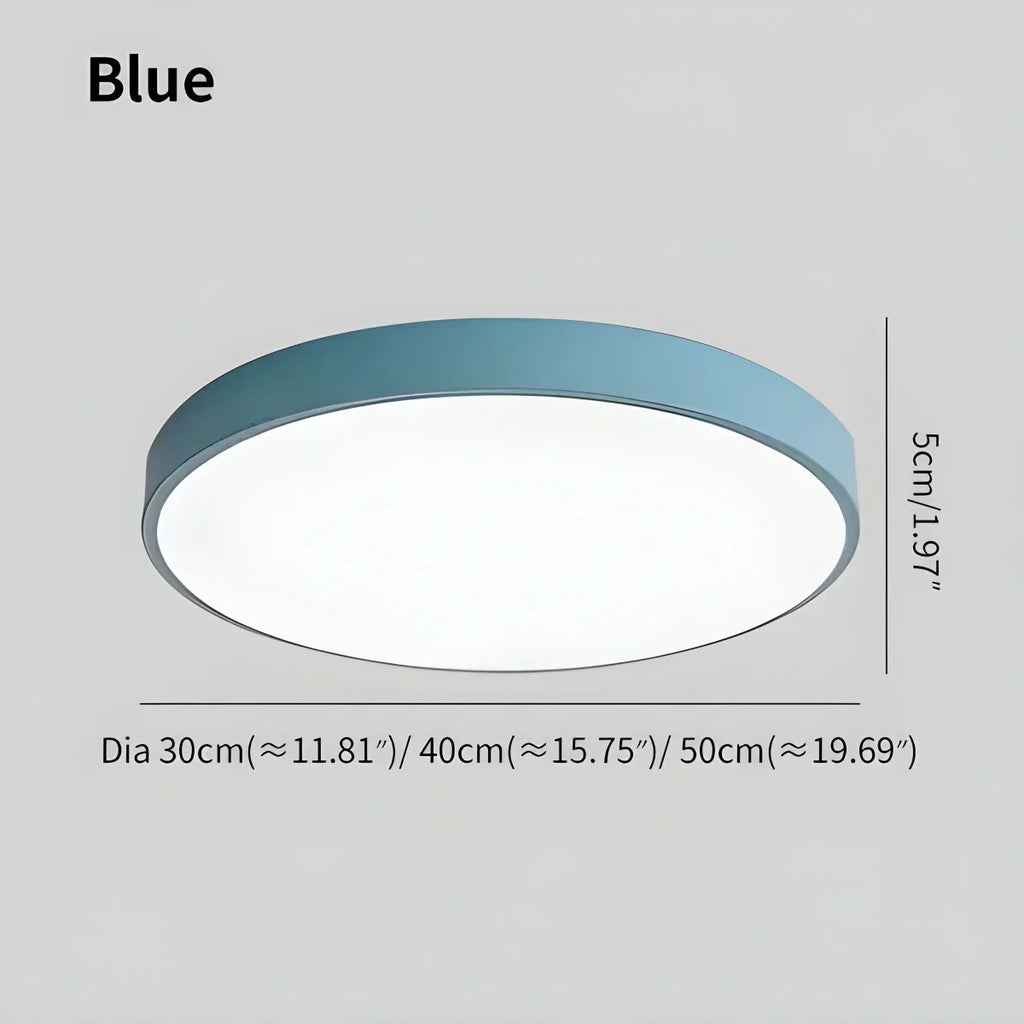 LED stropní světlo Macaron minimalistické kruhové svítidlo pro moderní interiéry