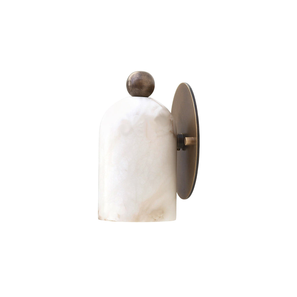 Aplique de pared en forma de cúpula Calla de alabastro | Ormexis