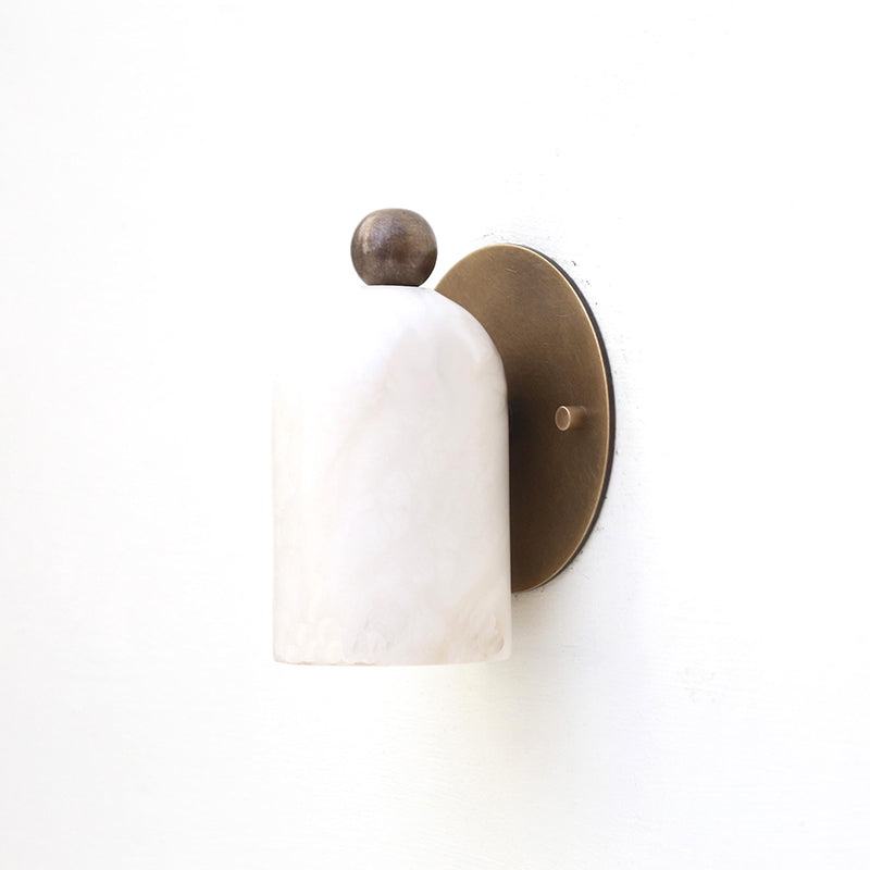 Aplique de pared en forma de cúpula Calla de alabastro | Ormexis
