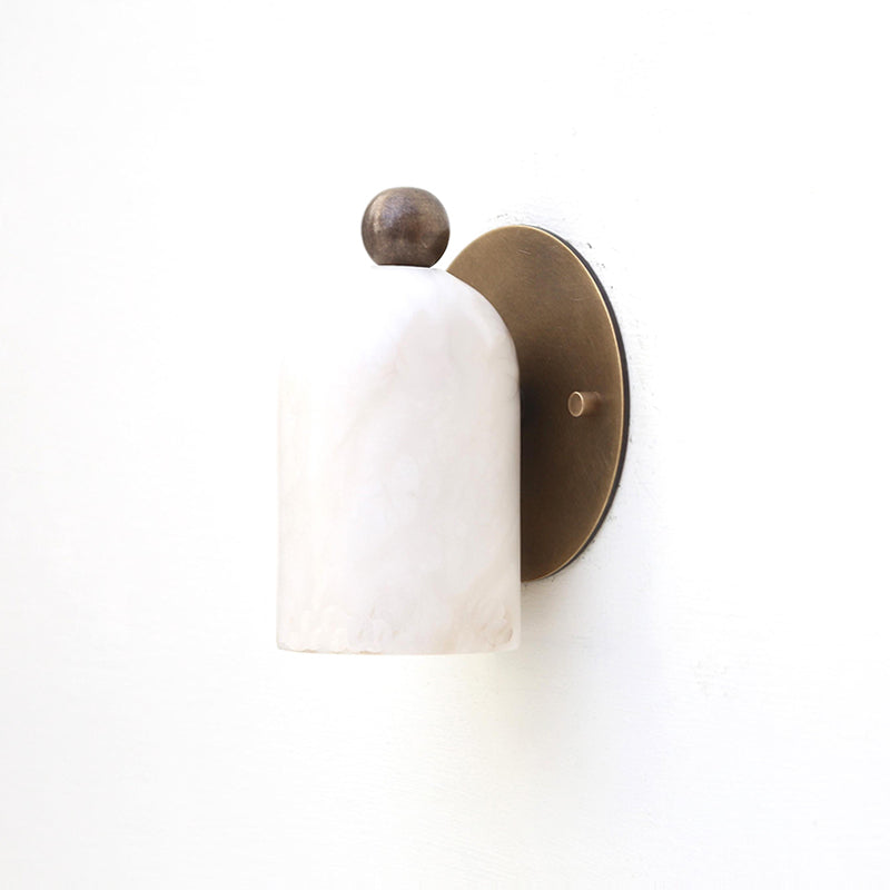 Aplique de pared en forma de cúpula Calla de alabastro | Ormexis