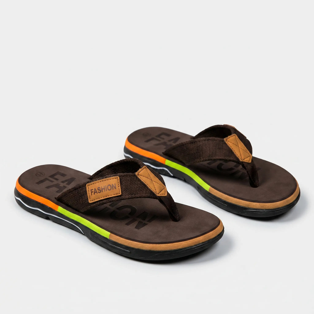 Casual Men's Flip-Flops -  Summer Beach Walks - Ormexis