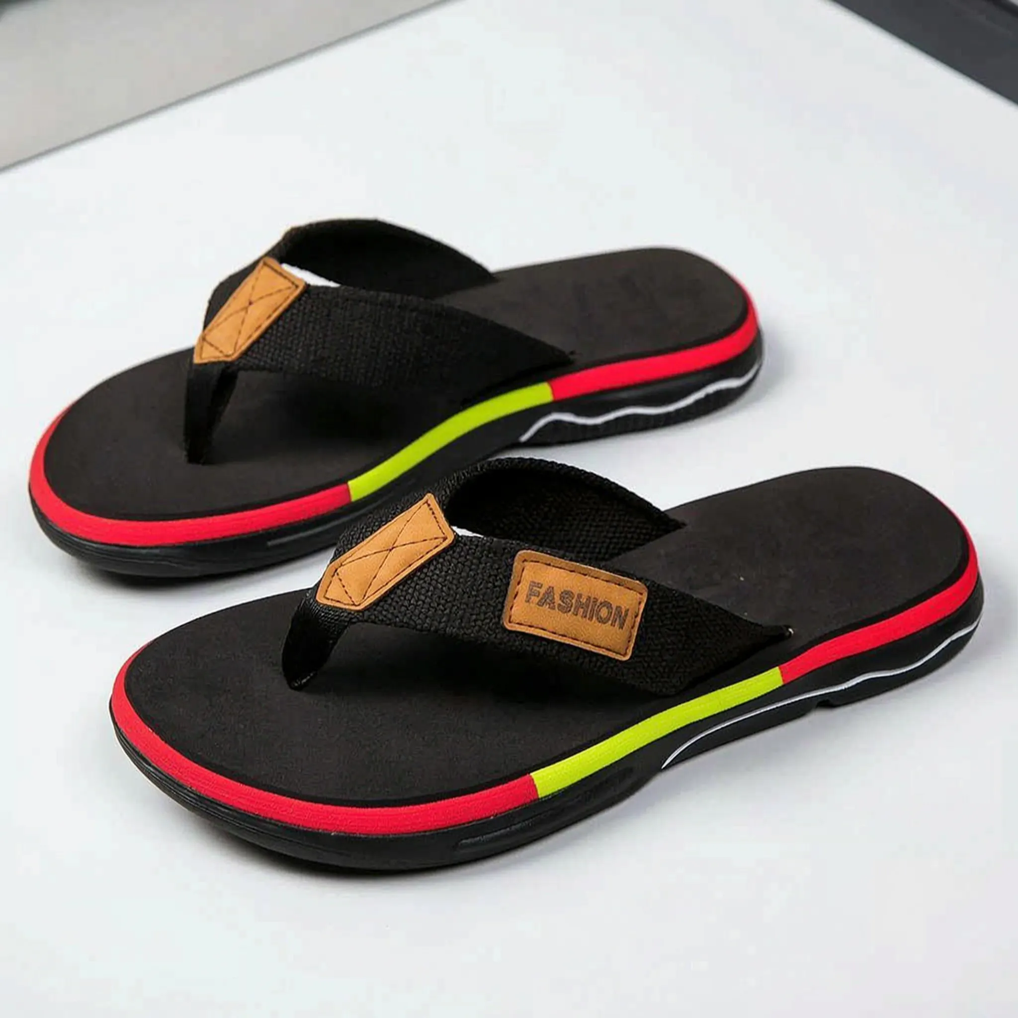 Casual Men's Flip-Flops -  Summer Beach Walks - Ormexis